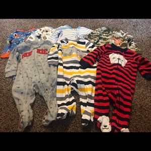 Baby Boy Sleepers Lot